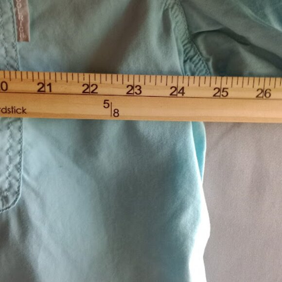 Woolrich Button Down Shirt Men's XL Aqua True Blue Casual Short Sleeve Outdoor - Picture 6 of 9